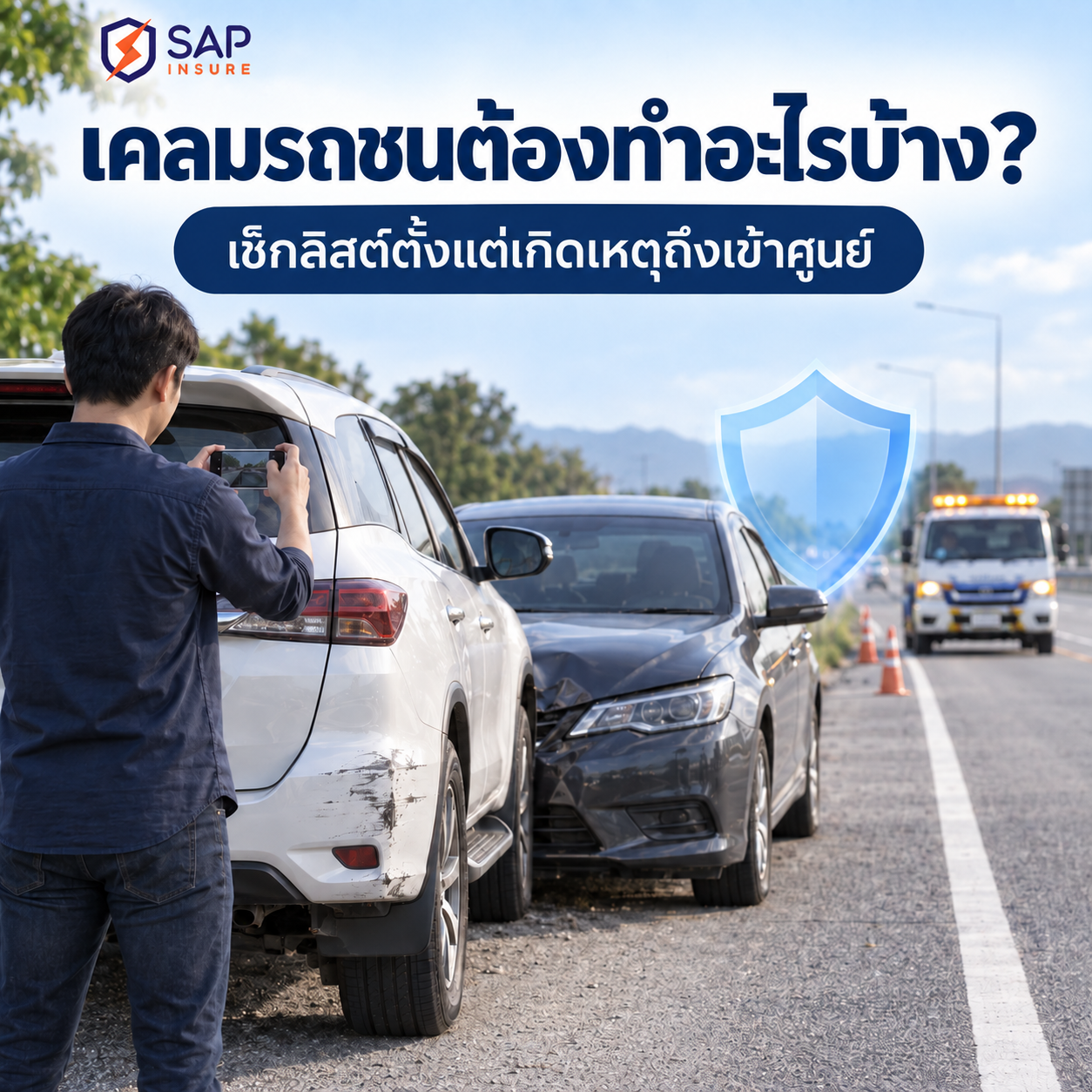 เคลมรถชนต้องทำอะไรบ้าง: เช็กลิสต์ตั้งแต่เกิดเหตุถึงเข้าศูนย์